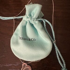 Tiffany & Co. Rose Gold Necklace with Heart Pendant